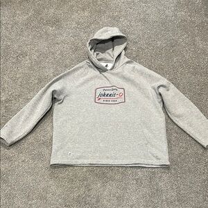 Johnnie-O Heather Gray Pullover Hoodie